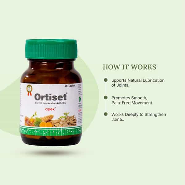 Green Milk Ortiset Tablets | Ayurvedic Joint & Bone Support | 60 Tablets