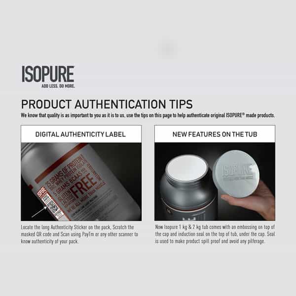 Isopure Whey Protein Isolate Powder With Vitamins For Immune Support - 2 Kg (Cookies & Cream)