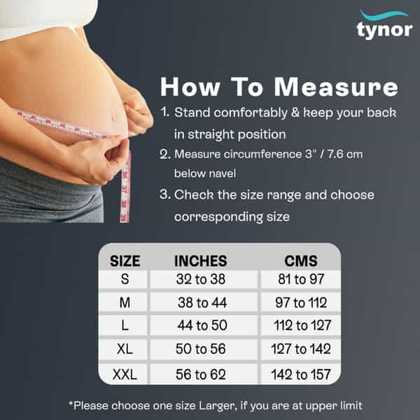 Tynor Pregnancy Support Black Large 1 Unit