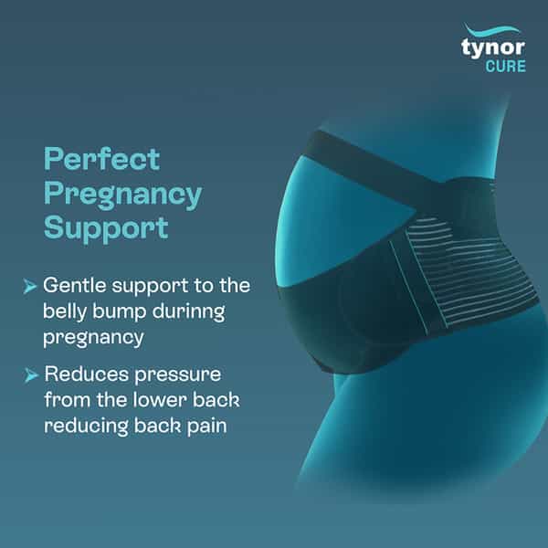 Tynor Pregnancy Support Black Large 1 Unit