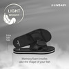 Liveasy Essentials Diabetic & Orthopedic Slippers- Men With Velcro -Black Size 6