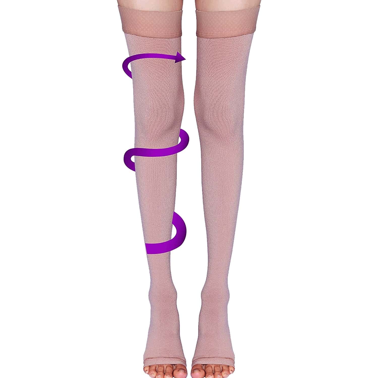 Sorgen Royale Soft Class I Compression Stockings Thigh Length (Small)