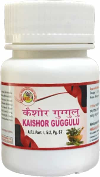 Hass Kishore Guggulu (80 Tab Of 500 Mg Each) For Thyroid For Gout For Arthiritis
