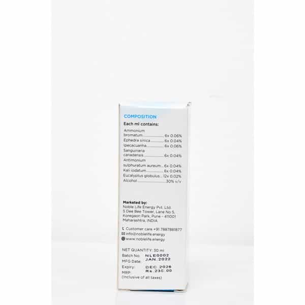 Noble Life Energy E28 Bronchit - 30Ml