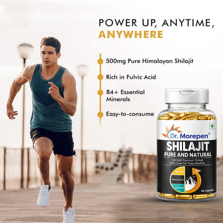 Dr. Morepen Shilajit Capsules For Strength Stamina & Vigor - 60 Capsules