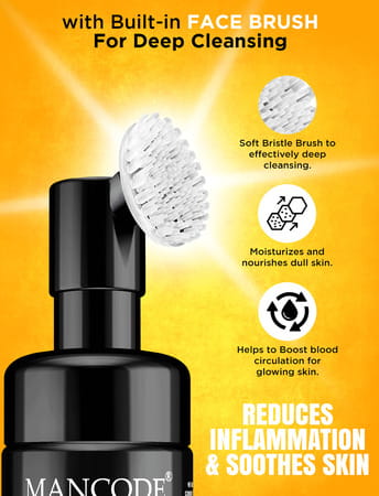 Mancode Detoxifying De-Tan Foam Face Wash 150Ml