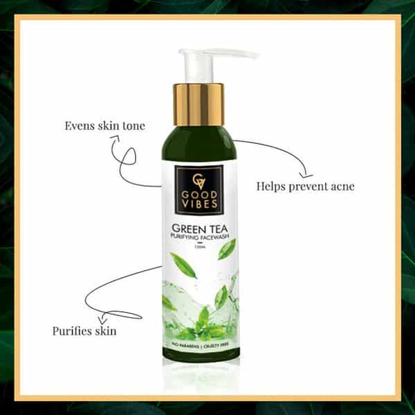 Good Vibes Purifying Face Wash Green Tea - 120 Ml