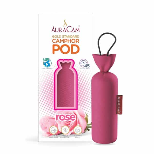 Auracam Gold Standard Camphor Pod | Camphor Cone (Rose) - Set Of 2