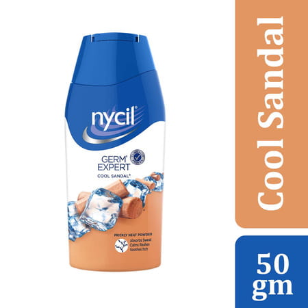 Nycil Cool Sandal Prickly Heat Talcum Powder 50gm