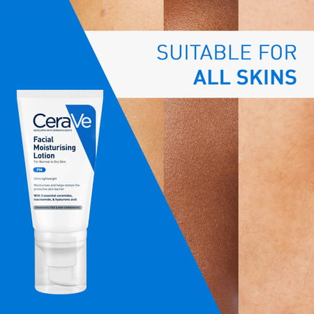 Cerave Pm Facial Moisturizing Lotion For Normal To Dry Skin 52ml