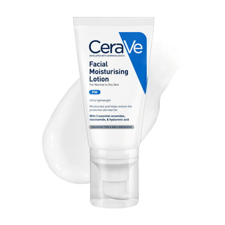 Cerave Pm Facial Moisturizing Lotion For Normal To Dry Skin 52ml
