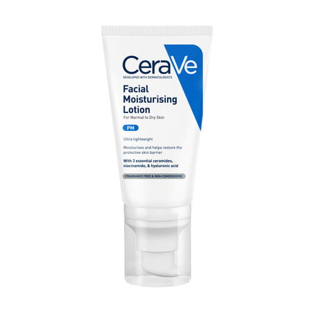 Cerave Pm Facial Moisturizing Lotion For Normal To Dry Skin 52ml