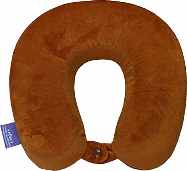 Viaggi U Shape Memory Foam Pillow-Brown