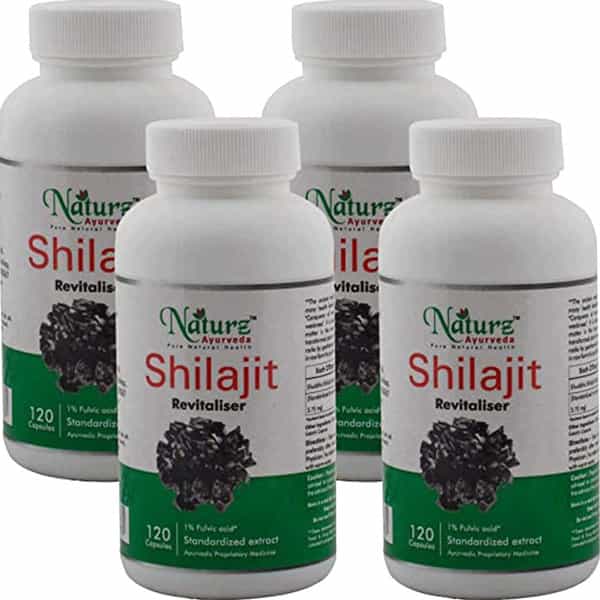 Naturz Ayurveda Shilajit 120 Capsules - Pack Of 4