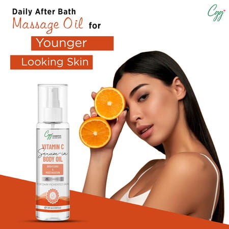 Cgg Cosmetics Vitamin C Serum- In-Body-Oil For Normal To Pigmented Skin | 100 Ml