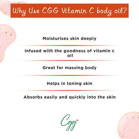 Cgg Cosmetics Vitamin C Serum- In-Body-Oil For Normal To Pigmented Skin | 100 Ml