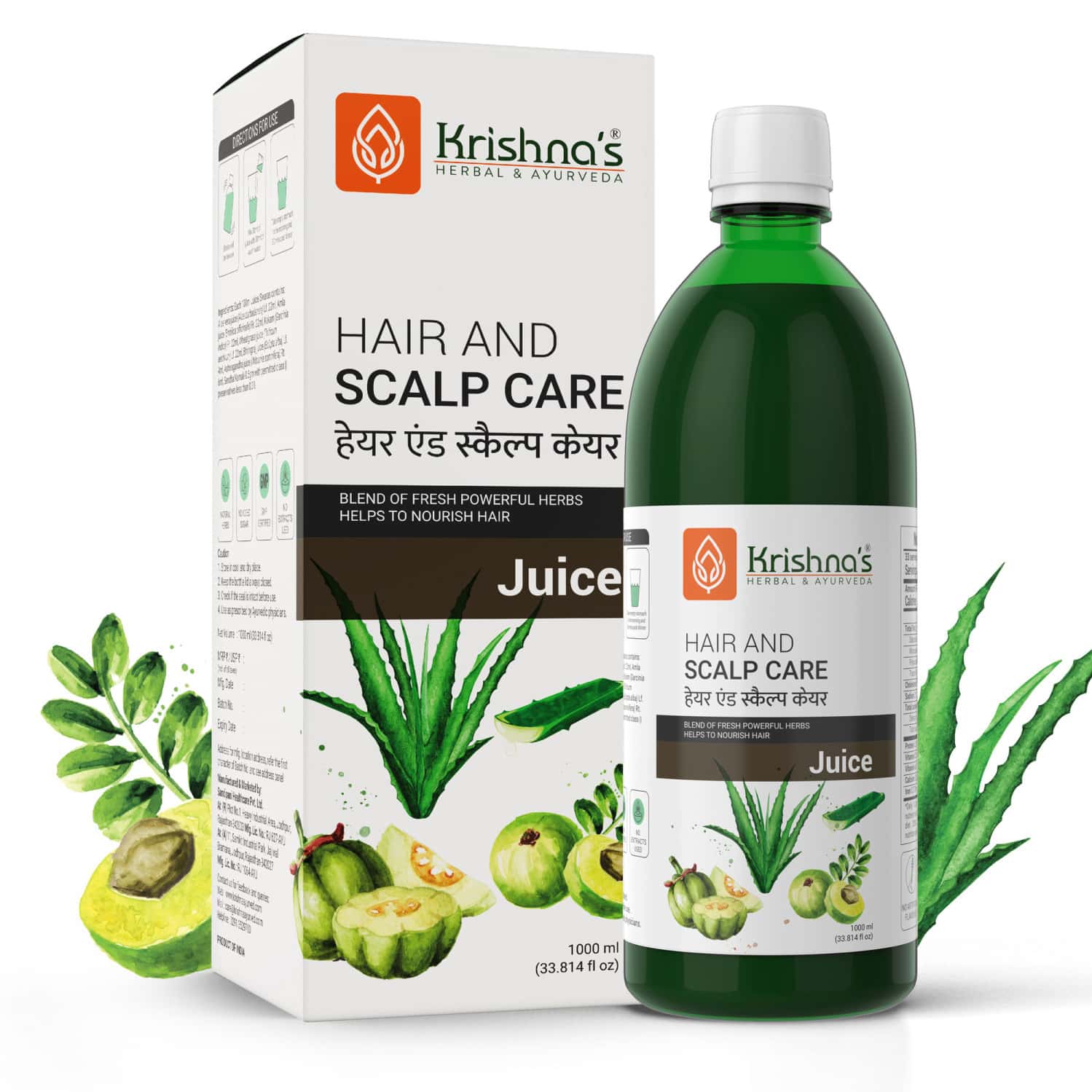 Krishna's Hair And Scalp Care Juice - 1 Litre