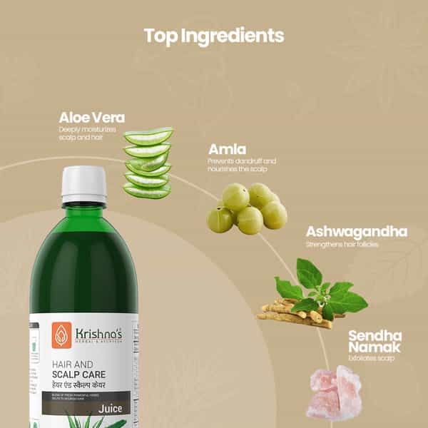 Krishna's Hair And Scalp Care Juice - 1 Litre