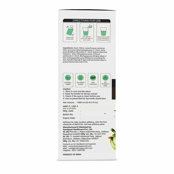 Krishna's Hair And Scalp Care Juice - 1 Litre