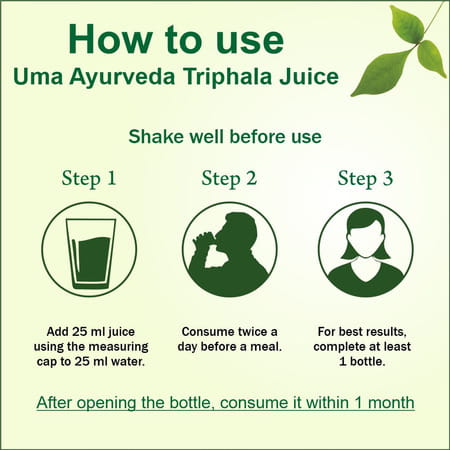 Uma Ayurveda Triphala Ayurvedic Shake - Useful In Digestive Care - 1l