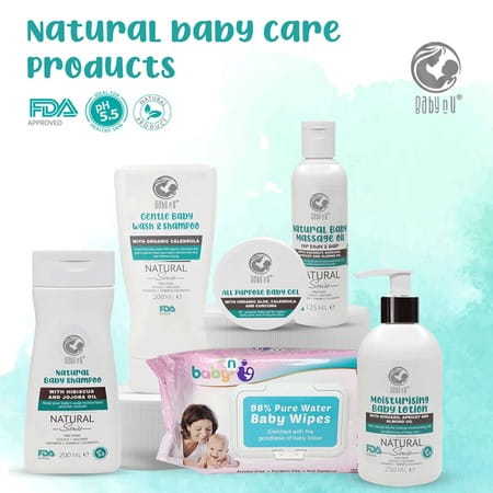 Babynu All Purpose Natural Baby Gel And Babynu Natural Shampoo (200ml)