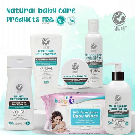 Babynu All Purpose Natural Baby Gel And Babynu Natural Shampoo (200ml)