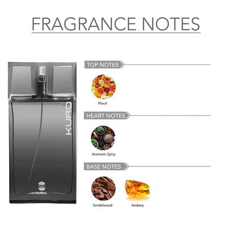 Ajmal Kuro Edp Aromatic Spicy Perfume 90ml For Men And Sacred Love Deodorant Floral Fragrance 200ml