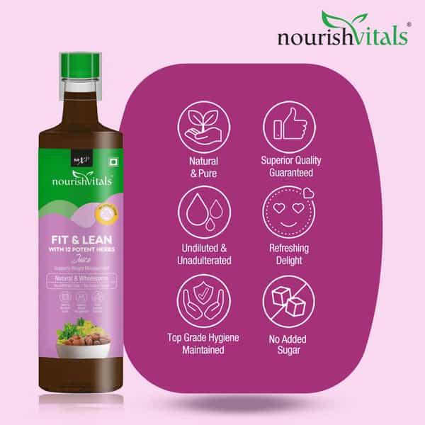 Nourishvitals Fit & Lean Juice | 500Ml (Pack Of 2)