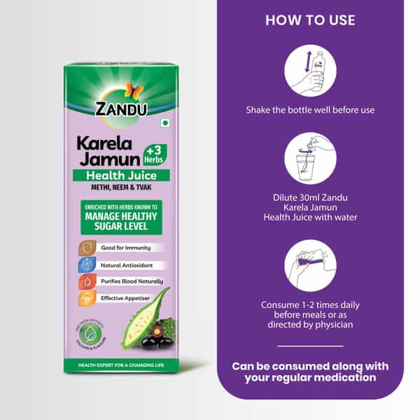 Jamun Karela Ras Sugar Free Juice 1 Ltr