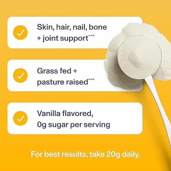 Vital Proteins Collagen Protein Powder Supplement | Vanilla | 11.5 Oz (326G)