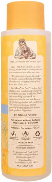 Burt's Bees Tearless 2 In 1 Shampoo & Conditioner For Puppies | 473 Ml