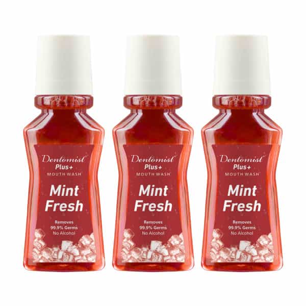 Dentomist Plus Mouth Wash 150 Ml (Pack Of 3)