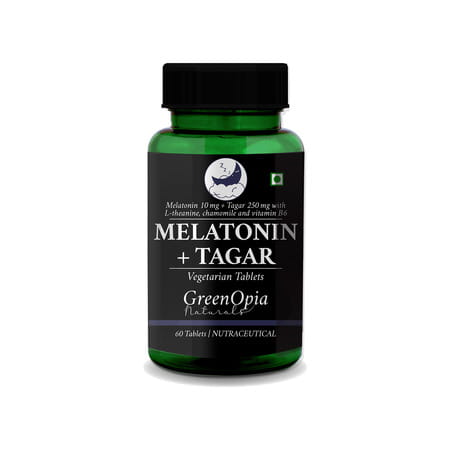 Greenopia Melatonin 10mg With Tagar 250mg 60 Vegetarian Tablets
