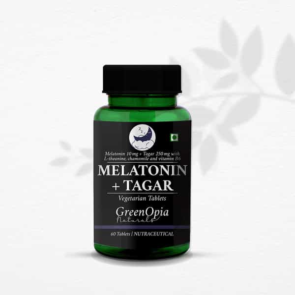 Greenopia Melatonin 10Mg With Tagar 250Mg 60 Vegetarian Tablets