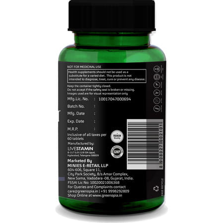Greenopia Melatonin 10mg With Tagar 250mg 60 Vegetarian Tablets