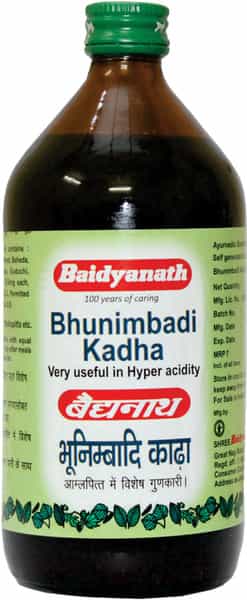 Baidyanath Asli Ayurved Bhunimbadi Khada 450 Ml - Useful In Hyper Acidity Raktapitta