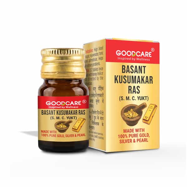 Goodcare Basant Malti Ras | Adults | Gold Pearl | 10 Tablets | Pack Of 1