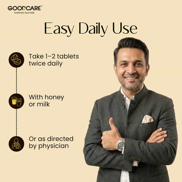 Goodcare Basant Malti Ras | Adults | Gold Pearl | 10 Tablets | Pack Of 1