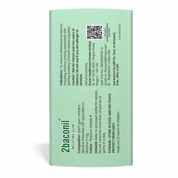 Rusan 2Baconil 2Mg | Paan Flavour | Tin | 30 Nicotine Gums