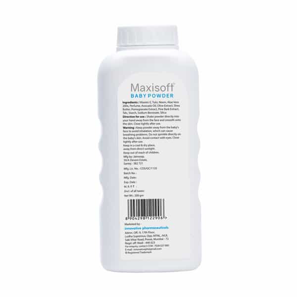 Maxisoft Baby Powder | Bottle | 100 Gm | Pack Of 4