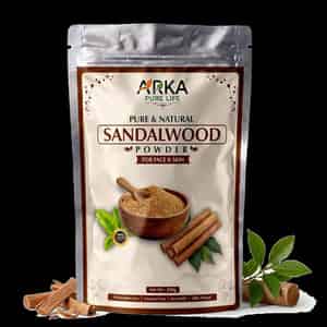Arka Pure Life 100% Pure Sandalwood (chandan) Powder For Face Pack & Glowing Skin (200g)