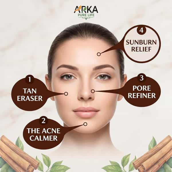 Arka Pure Life 100% Pure Sandalwood (Chandan) Powder For Face Pack & Glowing Skin (200G)
