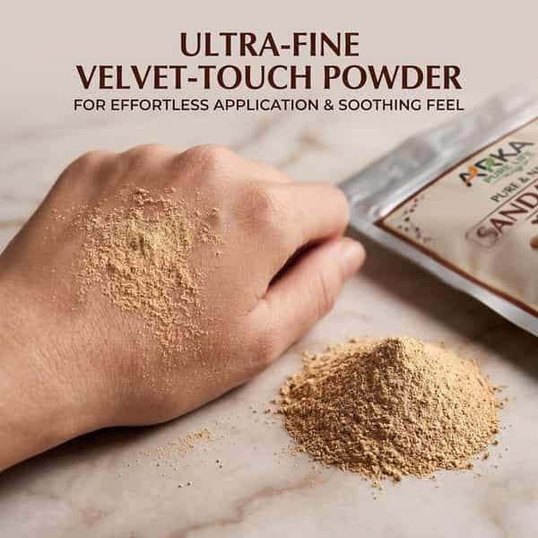 Arka Pure Life 100% Pure Sandalwood (Chandan) Powder For Face Pack & Glowing Skin (200G)