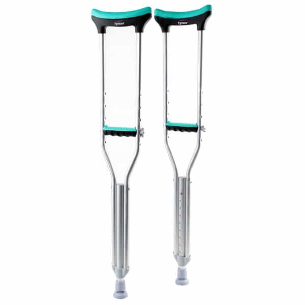 Tynor Auxiliary Crutch Silver Medium Pack Of 2