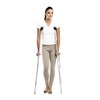 Tynor Auxiliary Crutch Silver Medium Pack Of 2