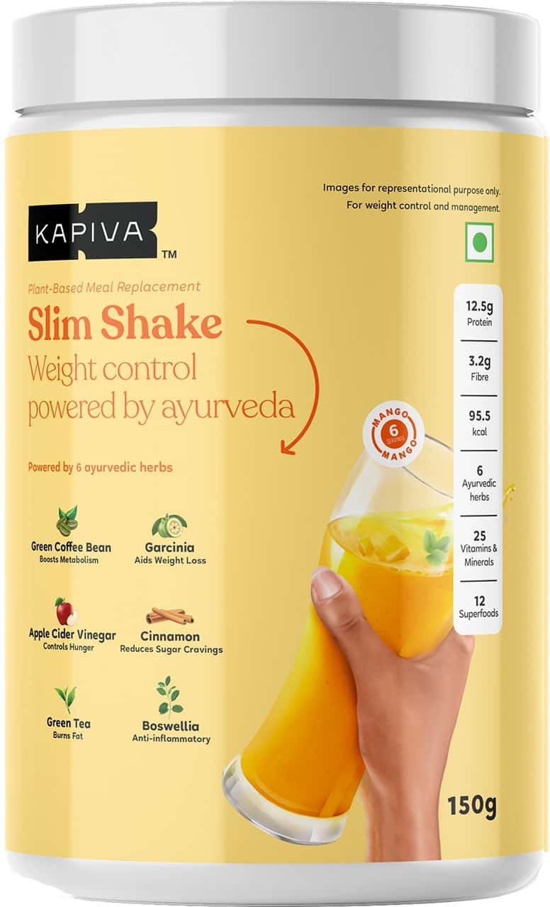 Kapiva Slim Shake - Mango (Weight Control Powered By Ayurveda) 150 Grams