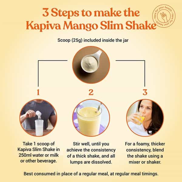 Kapiva Slim Shake - Mango (Weight Control Powered By Ayurveda) 150 Grams