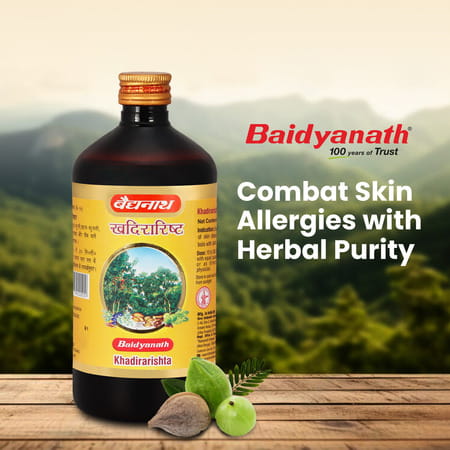 Baidyanath Ayurved Khadirarishta 450Ml | Skin Care Tonic