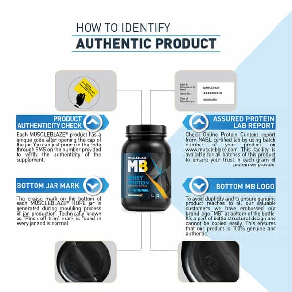 Muscleblaze 100% Whey Protein | Ultra Premium Whey Blend (Vanilla | 1 Kg / 2.2 Lb)