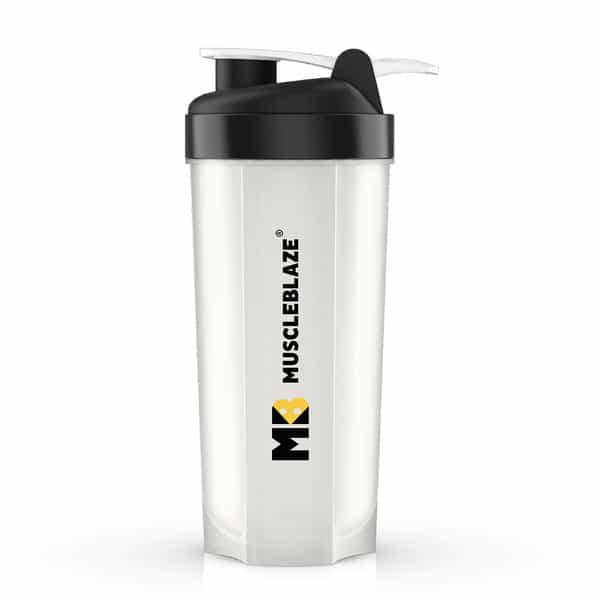 Muscleblaze Phirse Zidd Kar, Shaker Bottle, 100% Leakproof, Bpa-Free Blender Bottle (White, 650 Ml)